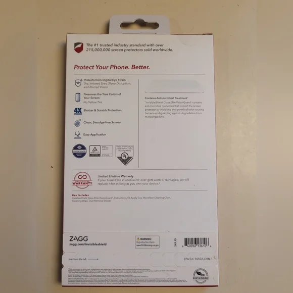 Glass Elite VisionGuard+ for Samsung Galaxy S20 FE 5G Screen Protector - Picture 2 of 3